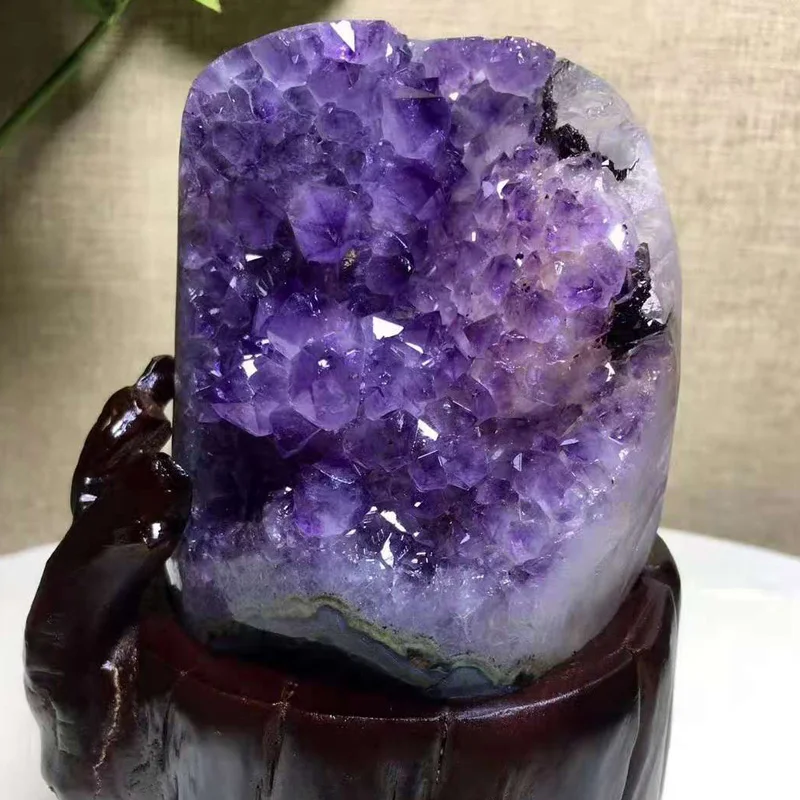 

Natural amethyst cluster Amethyst cave cornucopie Wealth dissipating magnetism to drive away evil town house decorations