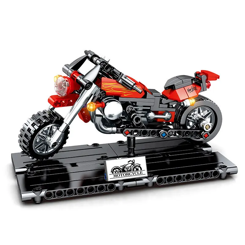 Technic Davidson Fat Boy украшение для мотоцикла строительные блоки кирпичи Классическая