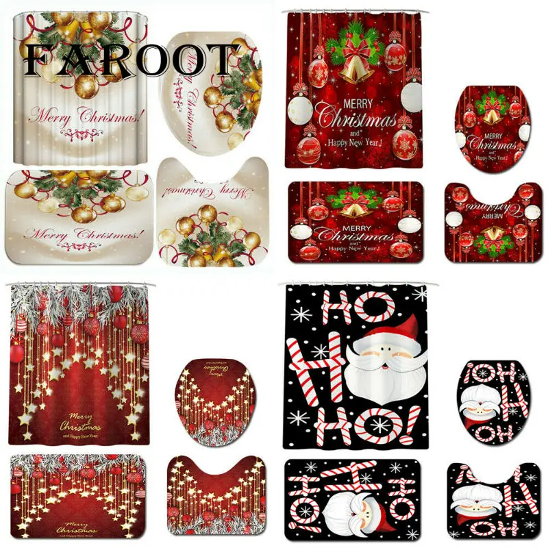 Faroot Merry Christmas ванная комната декоративные Санта Клаус узор водонепроницаемый Душ