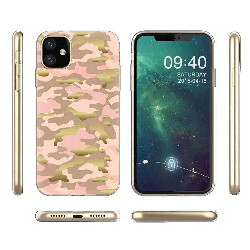 Камуфляжный узор армейский Мягкий силиконовый чехол для Apple iPhone 11 Pro XS Max X XR 6 6s 7 8