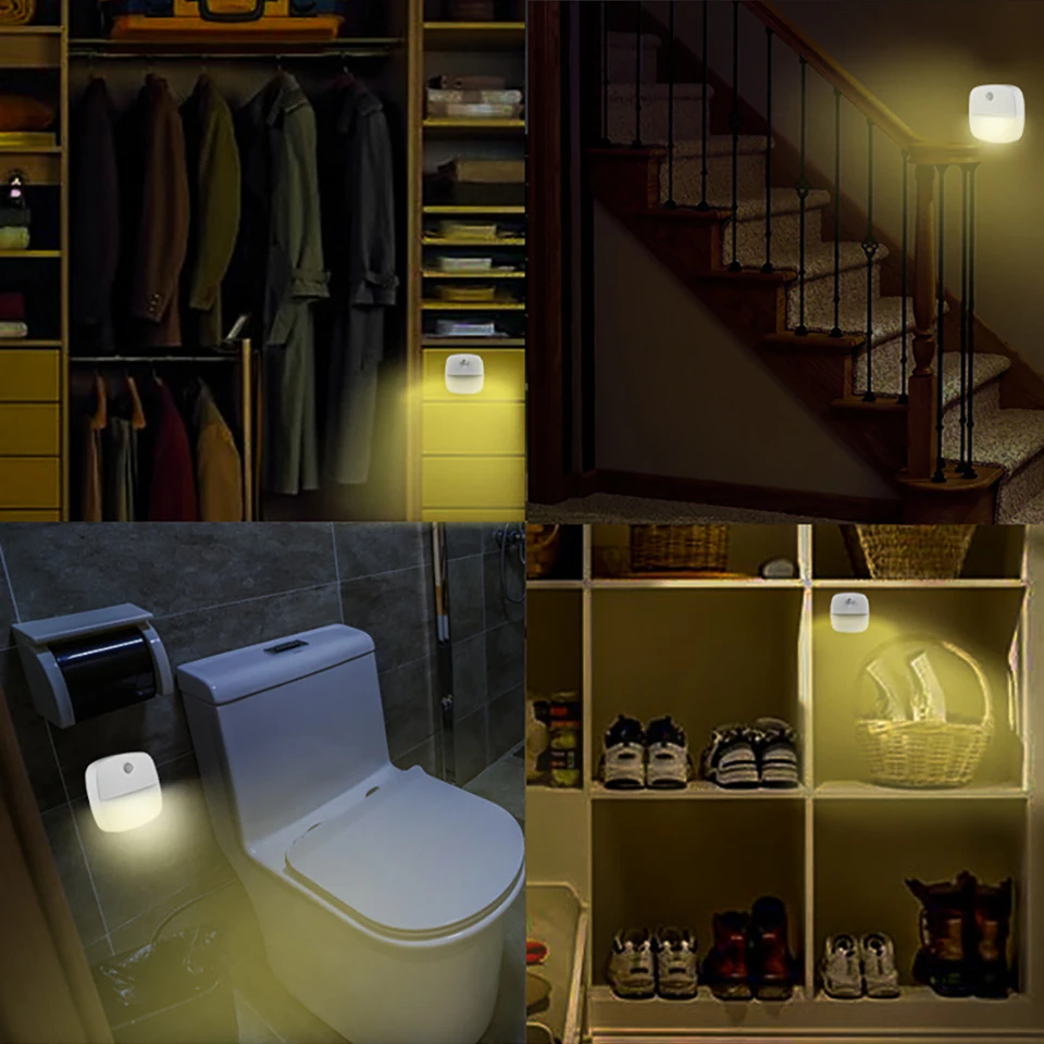 

Motion Sensor Night Light Wireless Wall Light Battery Powered Toilet Stair Kitchen Closet Lights Emergency Lighting Rechargeable