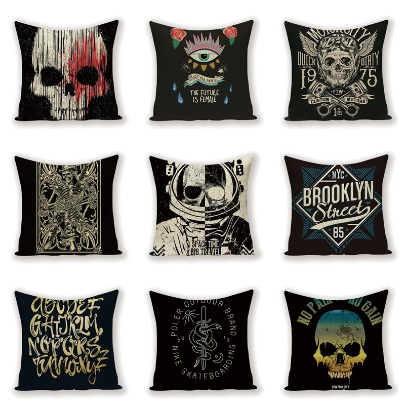 Сахарный Череп чехол для подушки с надписью Подушка Чехол ночной клуб платье