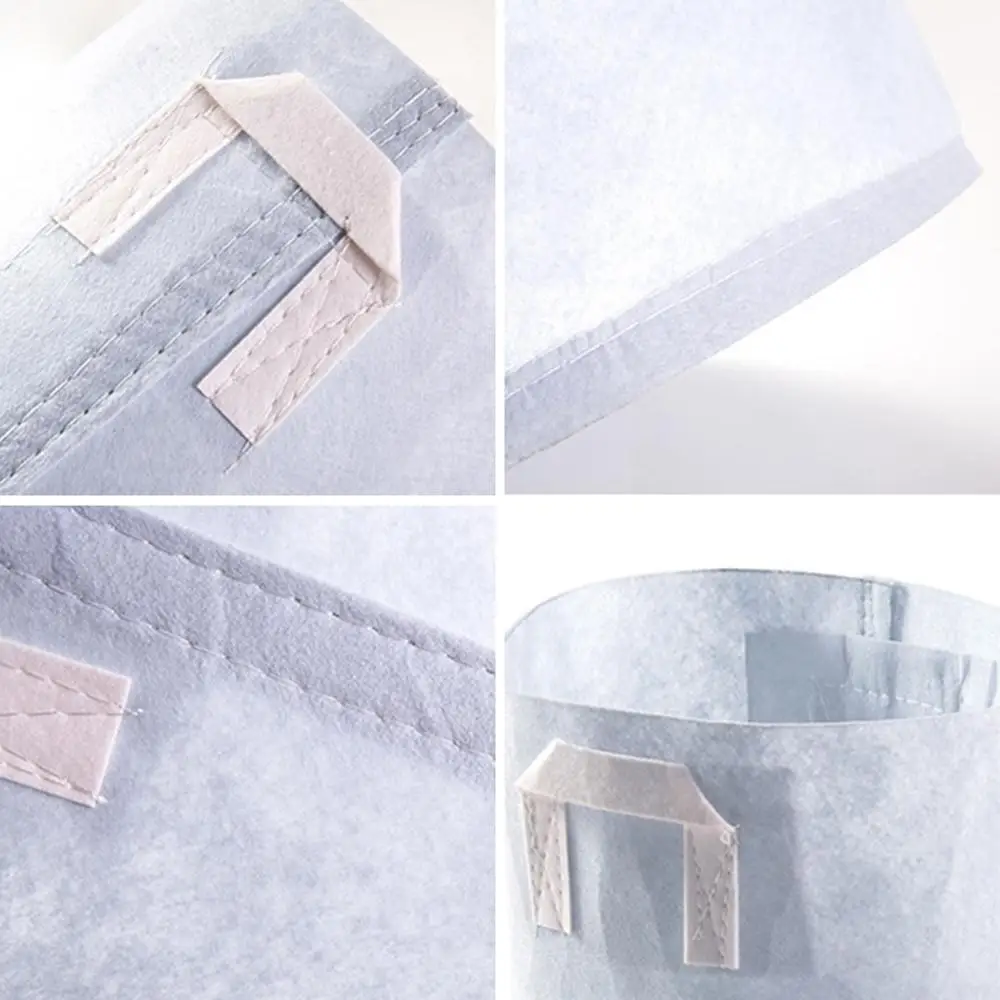 

Different Sizes Root Control Bag Fabric Plant Green Grow Bags Root Container Plant White Pots Thicken Garden Planting Bags