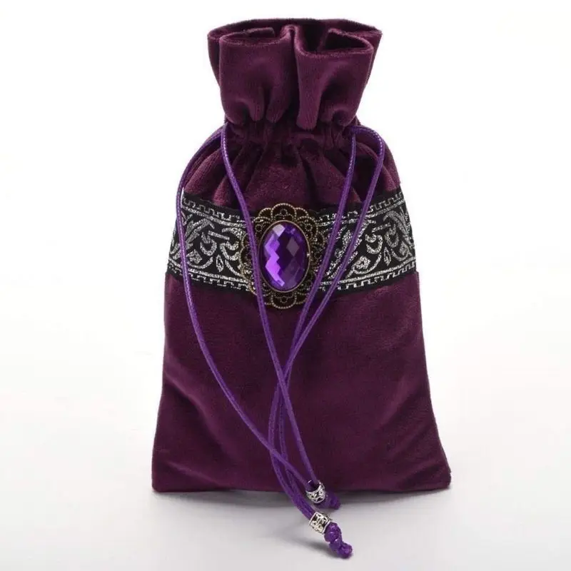 

Tarot Tablecloth with Cards Bag Velvet Altar Tarot Cloth Board Game Card Pad