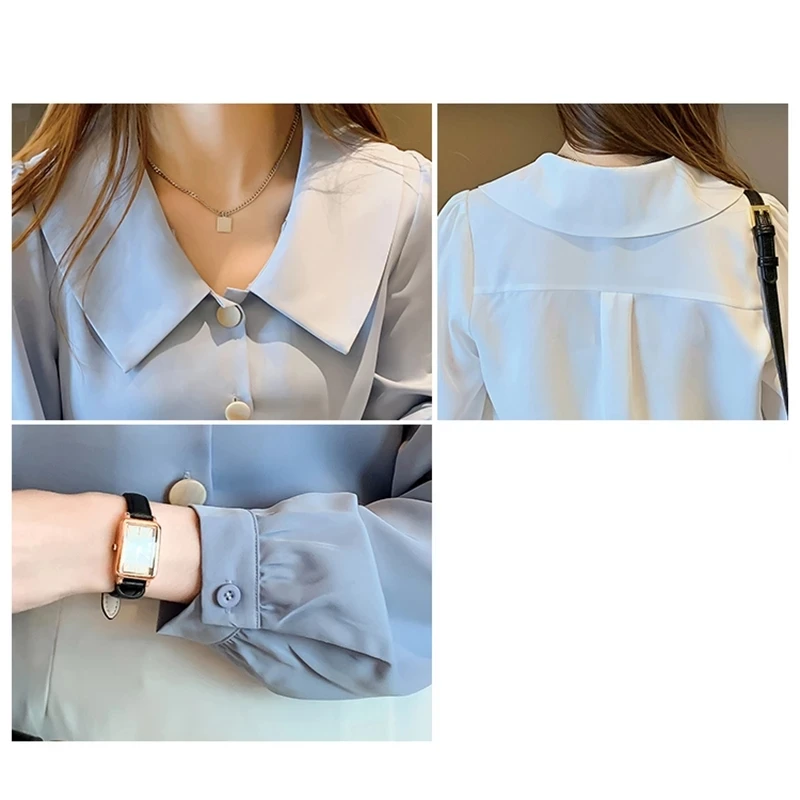 Блузки 2021 белая блузка для женщин Blusas Y Camisas Mujer Сексуальная шифоновая рубашка с
