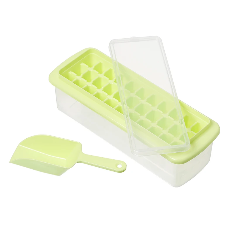 Ice Cube Maker Mould 3 In 1 Tray Mold And Shovel Set Food Grade For Whiskey Cocktail Kitchen Accessories |