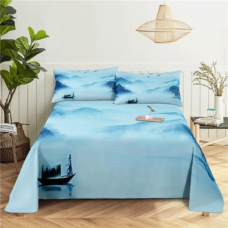 

Комплект постельного белья из полиэстера с цифровой печатью, 0,9/1,2/1,5/1,8/2,0 м