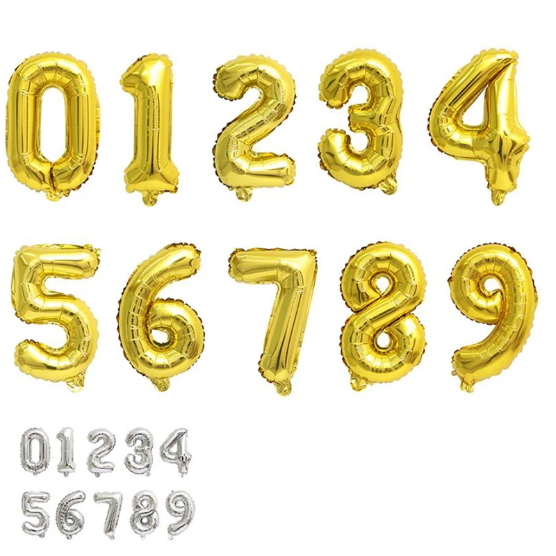 1 шт. 16-дюймовые фольгированные воздушные шары с надписями | Дом и сад
