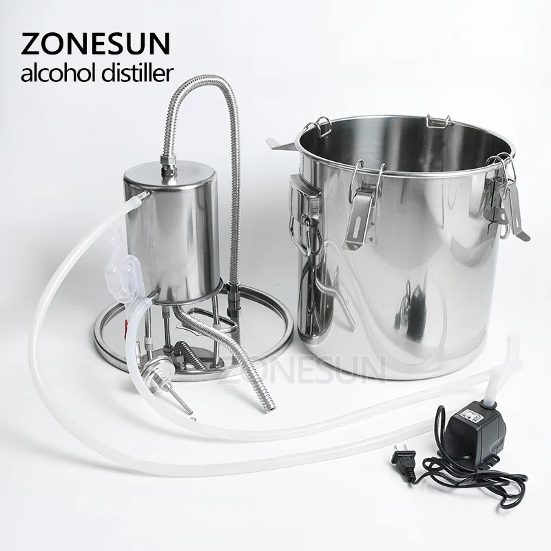 Пивоваренное оборудование ZONESUN дистиллятор вина пива спирта воды Самогонный