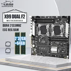 Комплект материнской платы X99 DUAL F2, семейная модель Xeon E5 V3 с 2 * DDR4 32 Гб 2133 МГц ECC REG RAM 2 * PCIE 16X X99, комплект материнской платы