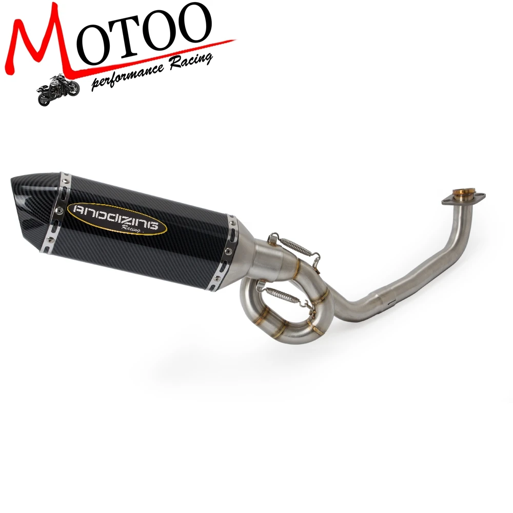 Мотоциклетная полностью выхлопная система насадка на среднюю трубу передняя