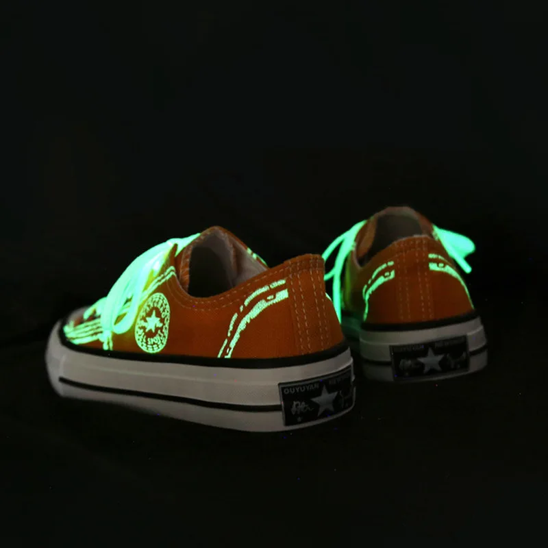 Кроссовки женские холщовые с граффити модная повседневная обувь ручной работы