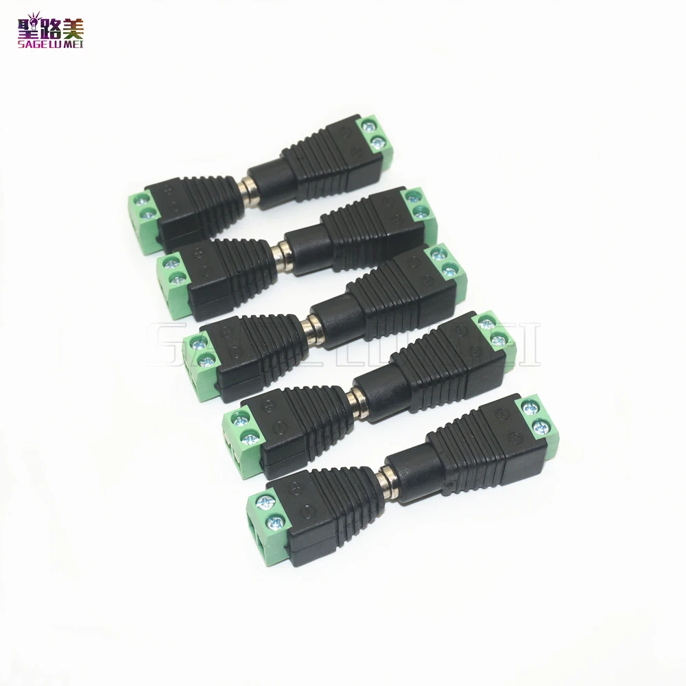 Светодиодный адаптер питания 2pin 5 5x2 1 мм 10 шт.|led dc connector|for led stripsconnector for |