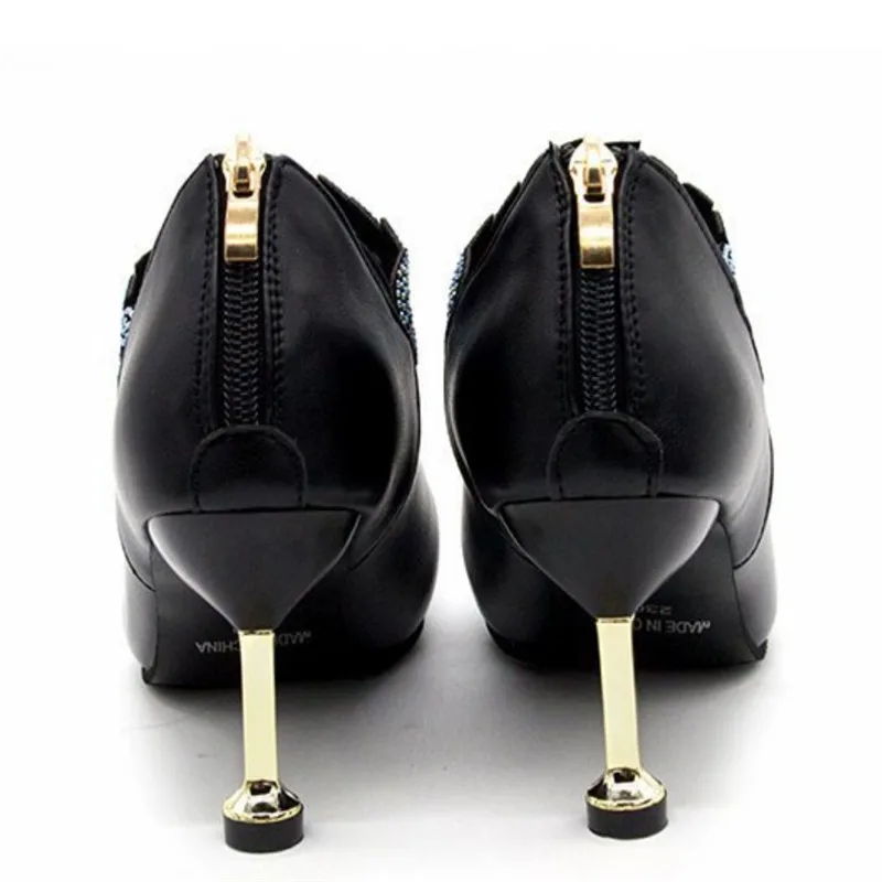 Woman fashion Autumn winter pointed toe high heel boots lady casual ankle martin female cool street botas | Обувь