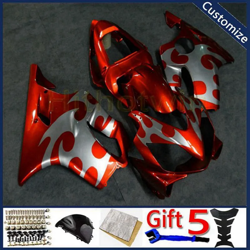 Панели для мотоциклов Комплект кузова CBR600F4i 2001 2002 2003 Оранжевый 01 02 03 CBR600 F4i