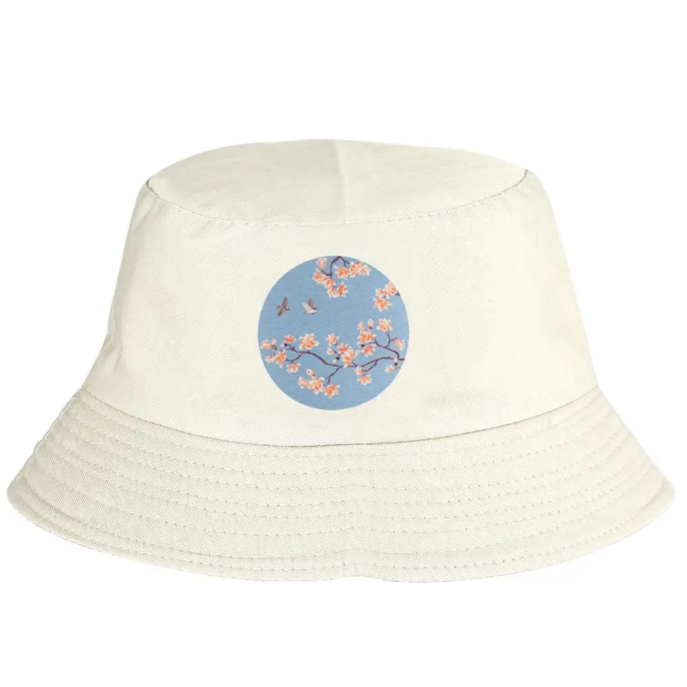 Панама с ароматом птиц в Твиттере шляпа цветами для рыбалки летняя кепка мужская
