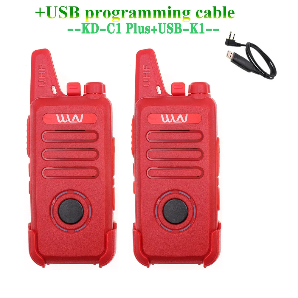 2 шт. KD C1plus UHF 400 470 МГц Мини Портативный fm трансивер Walkie Talkie двухстороннее радио C1 Ham