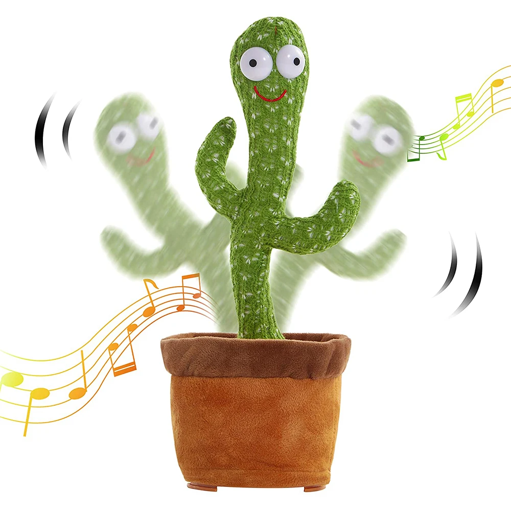 

Funny Dancing Cactus Toy with Singing Light Electronic Shake Dancing Toy for Home Room Decoration Children Kids Gift Plush Toy