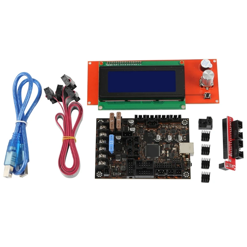 

LCD Display Kit EinsyRambo 1.1b Mainboard for Prusa i3 MK3 With 4 Trinamic TMC2130 Control 4 Mosfet Switched Outputs