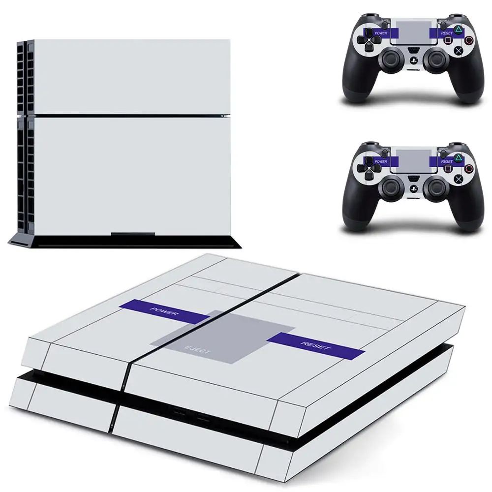 Прозрачная наклейка для консоли PS4 стикеры чистого белого цвета PlayStation 4 накладки