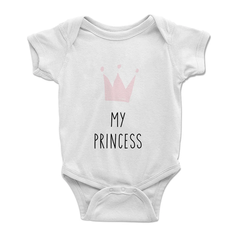 

Summer New Cozy Romper Baby Girl My Princess Letter Clothes Loose Breathable Newborn Bodysuit Ropa Bebe Baby Boy Plus Size