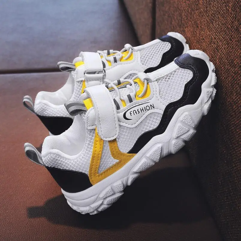 Hot Children's Shoes Kids Fashion Sneakers Light tennis Casual Spring Autumn 2020 New Running Flats for Boys Girls | Детская одежда