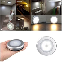 3pc 3 led battery powered wireless night light stick tap touch push security closet cabinet kitchen wall lamp kids nursery toy