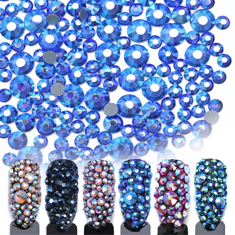 Стразы разных размеров с плоским основанием нестандартные бусины цветов для