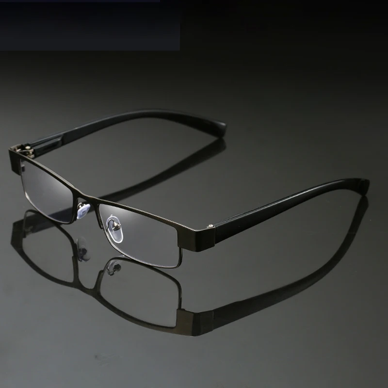 

Men Titanium Alloy Business Reading Glasses Non Spherical Coated Lenses Retro Hyperopia Prescription Eyeglasses +1.0 +1.50 +2.00