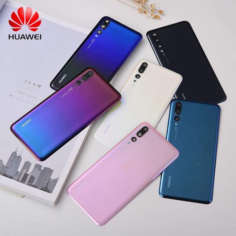 Оригинальный Huawei P20 Pro задняя крышка корпуса дверь Сменный Чехол для P 20 со