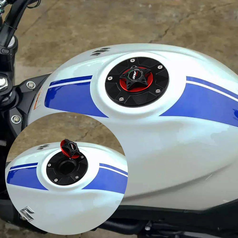 

REALZION CNC Motorcycle Fuel Gas Tank Cap Vented Oil Cover Trim For SUZUKI GSXR GSX-R 600 750 1000 GSXR600 GSXR750 2006-2019