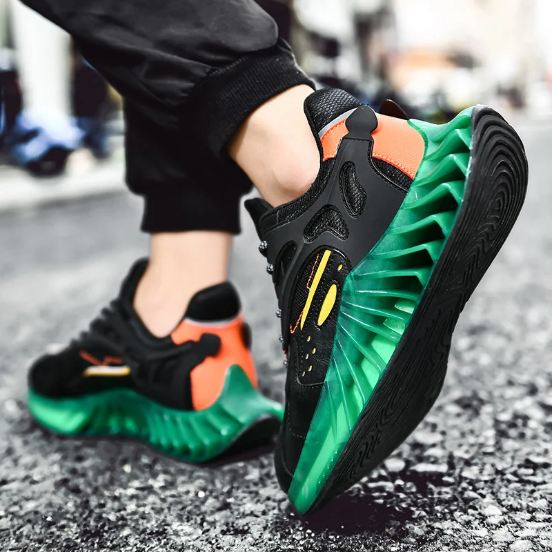 

Кроссовки мужские осенние, дышащие, на массивной подошве