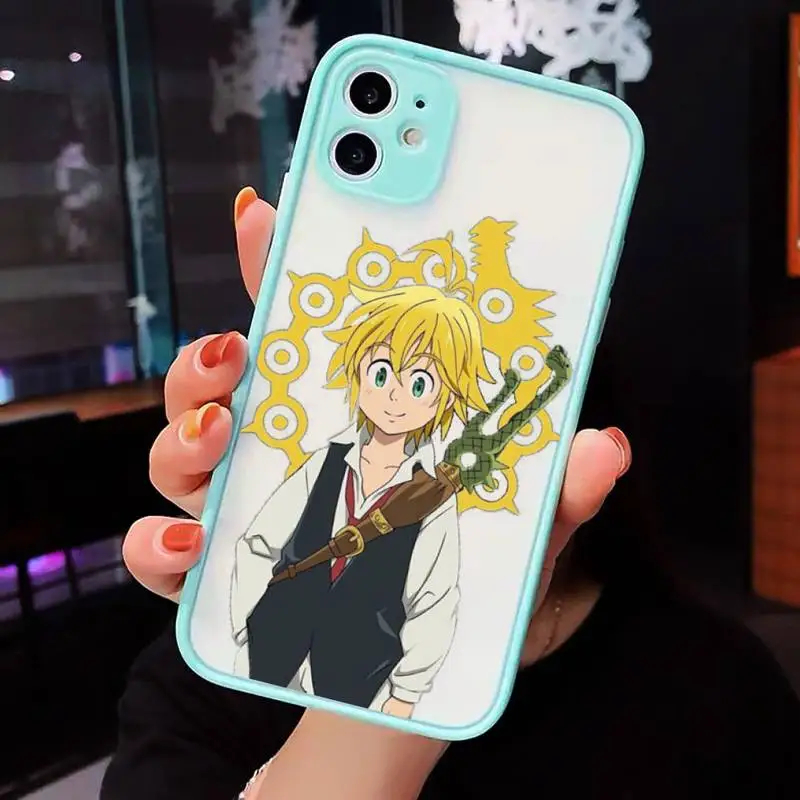 

anime seven deadly sins Phone Case Matte For iPhone 12 Mini 11 Pro XR XS Max 7 8 Plus X Hard PC Back Cover