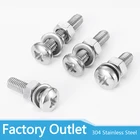 3456 мм крестовые встраиваемые Винты M3 M4 M5 M6 X 8 10 12 14 16 20 25 30 мм болты с круглой головкой с гайками и шайбами