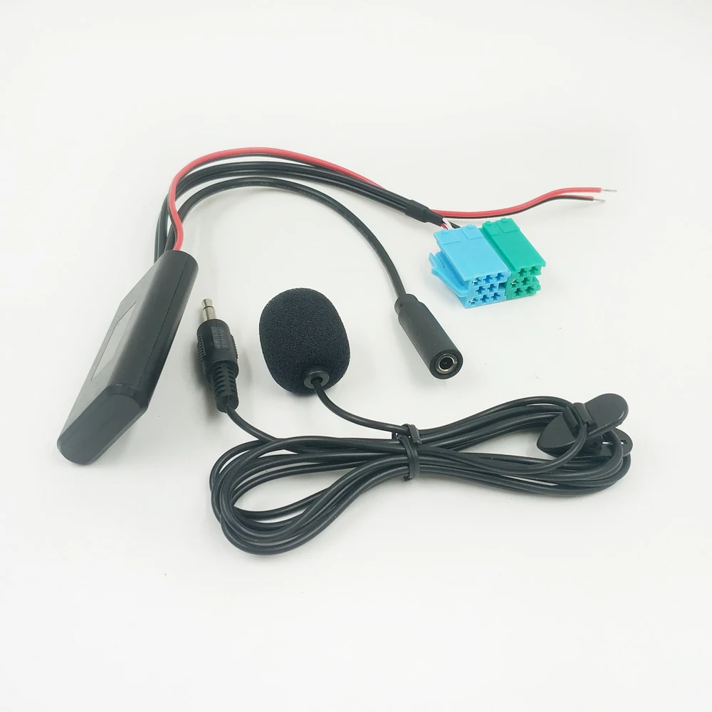 Biurlink Bluetooth Music Audio Cable Microphone Handsfree Adapter ISO for Fiat Grande Punto Alfa Romeo After 2007 For VISTEON