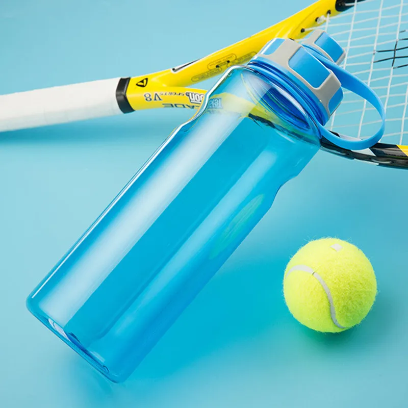 Портативные бутылки для воды с большой емкостью пластиковые спортивные чаем