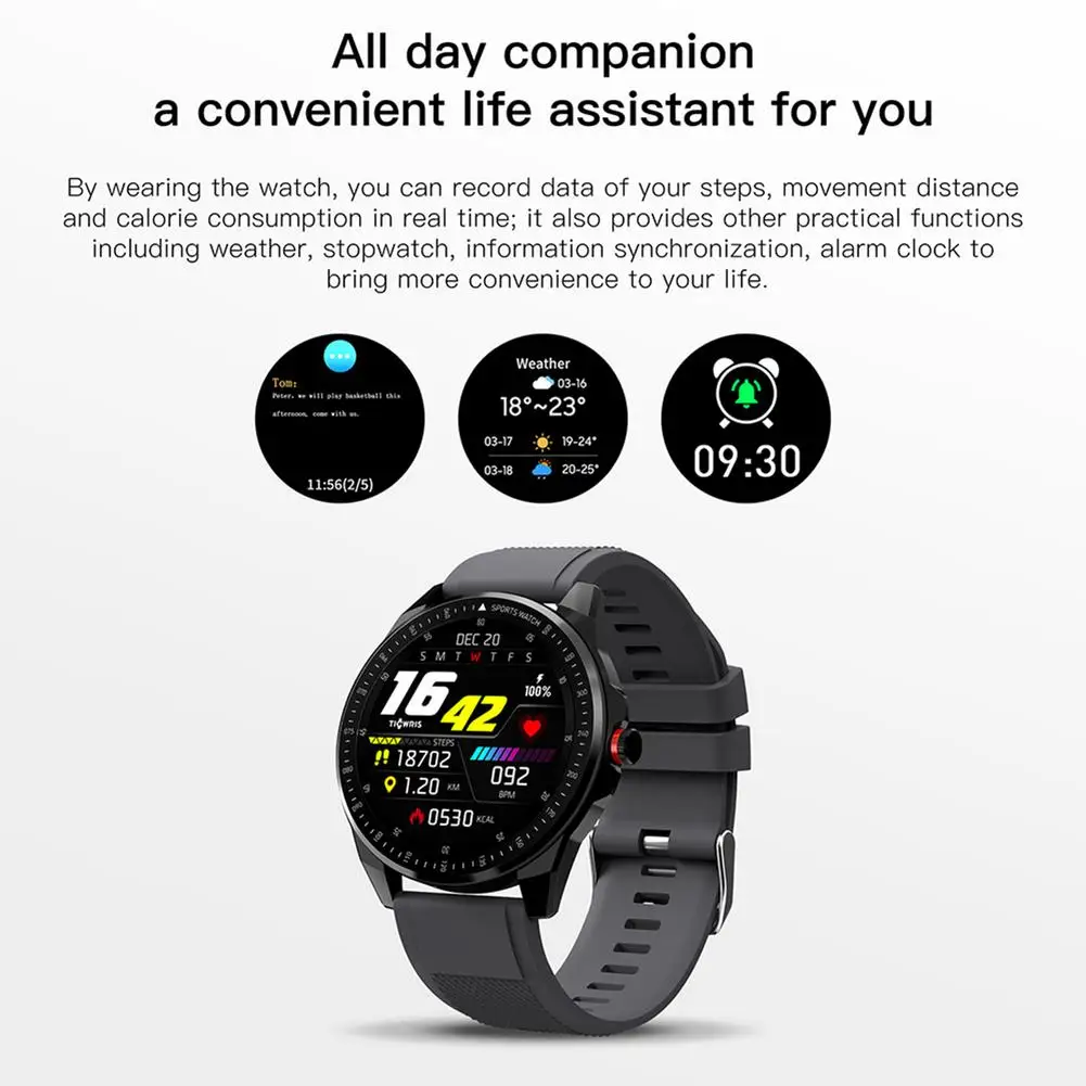 2021 TICWRIS RS Смарт часы Мужчины IP68 Водонепроницаемый монитор сердечного ритма Спорт