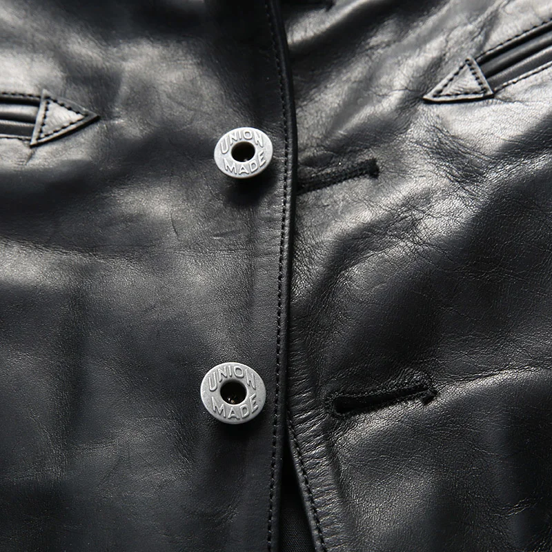 

2106 Super Offer! Read Description! Asian Small Size Super Quality Horsehide Vest Men's Horse Leather Vest