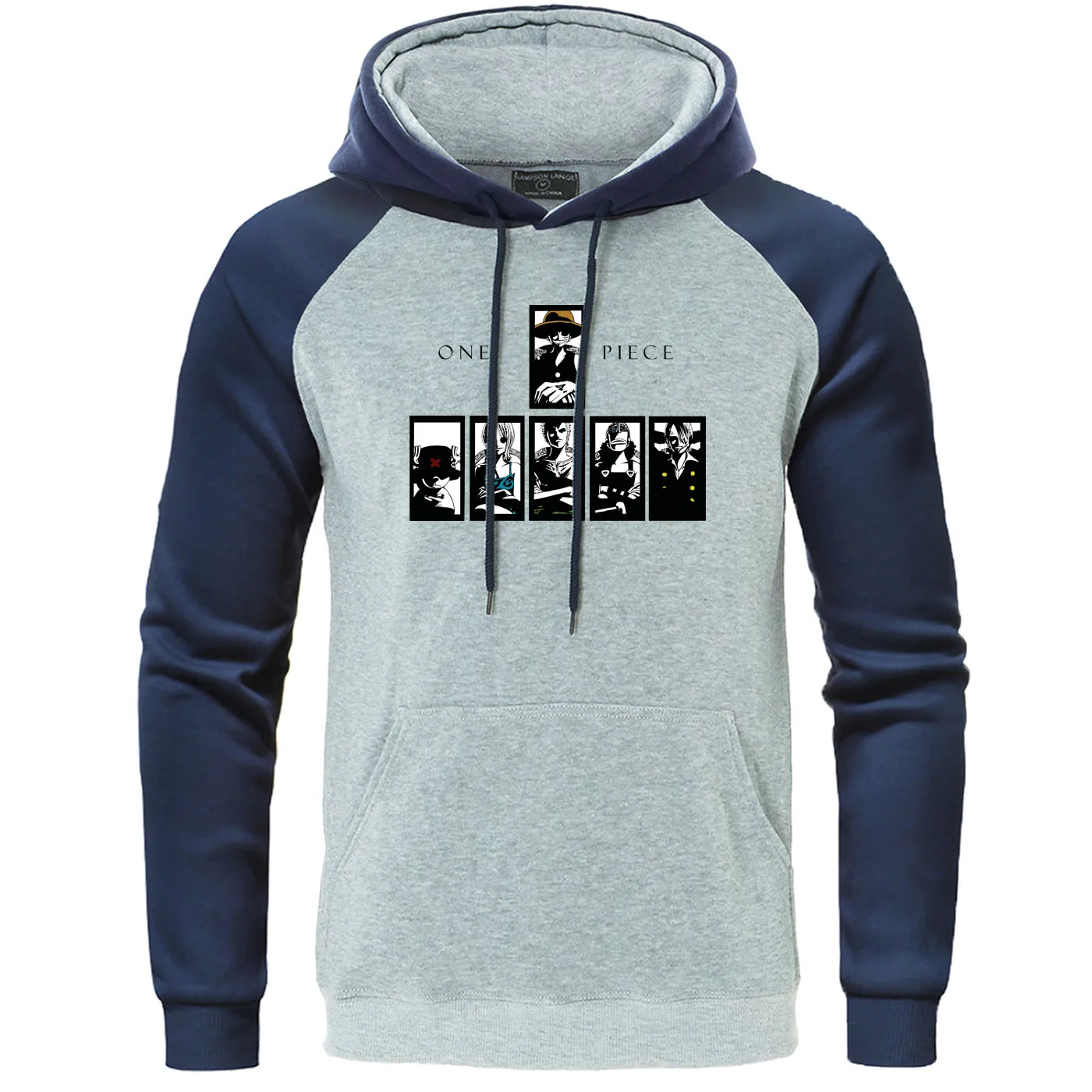 Мужская толстовка с капюшоном реглан японское аниме соломенная шляпа пираты 2020