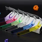 Радужный прозрачный ремешок для Xiaomi Mi Band 5 4 3, спортивные дышащие силиконовые ремешки, наручный браслет, ремешки для запястья