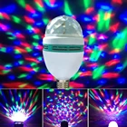 E27 светодио дный RGB лампа красочная автоматическая вращающаяся сценическая лампа для дискотек волшебный цвет проектор 220 В для праздничной вечеринки бар КТВ украшения