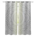 Шторы на окна с градиентным узором мандалы, занавески для гостиной, спальни, кухни, занавески для детей, занавески на окна