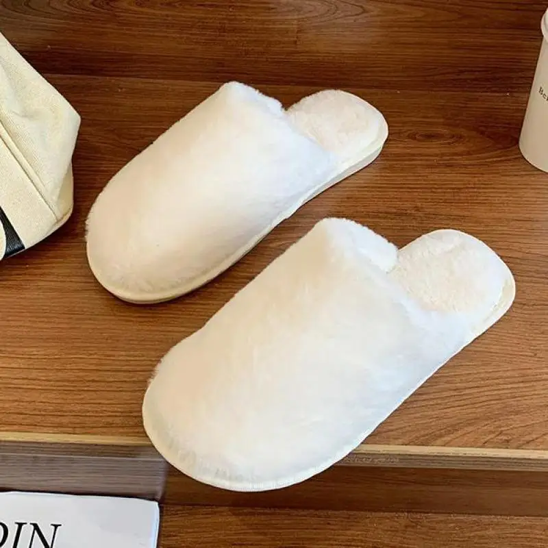 

Women Slippers Winter Home Shoes Fur Plus Size Ladies Casual House Bathroom Footwear Female 2021 New Comfort Ytmtloy