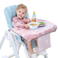 baby bib long sleeve bib set one piece baby bib coverall with table cloth for 6 36 months baby