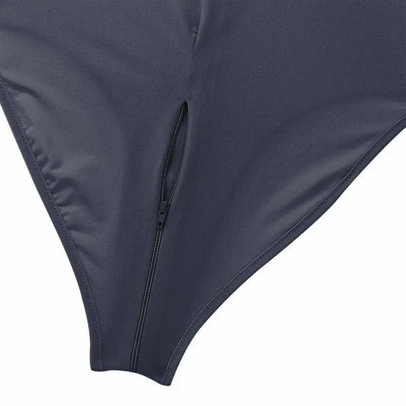 Пикантное женское эластичное полупрозрачное трико комбинезон без рукавов боди с