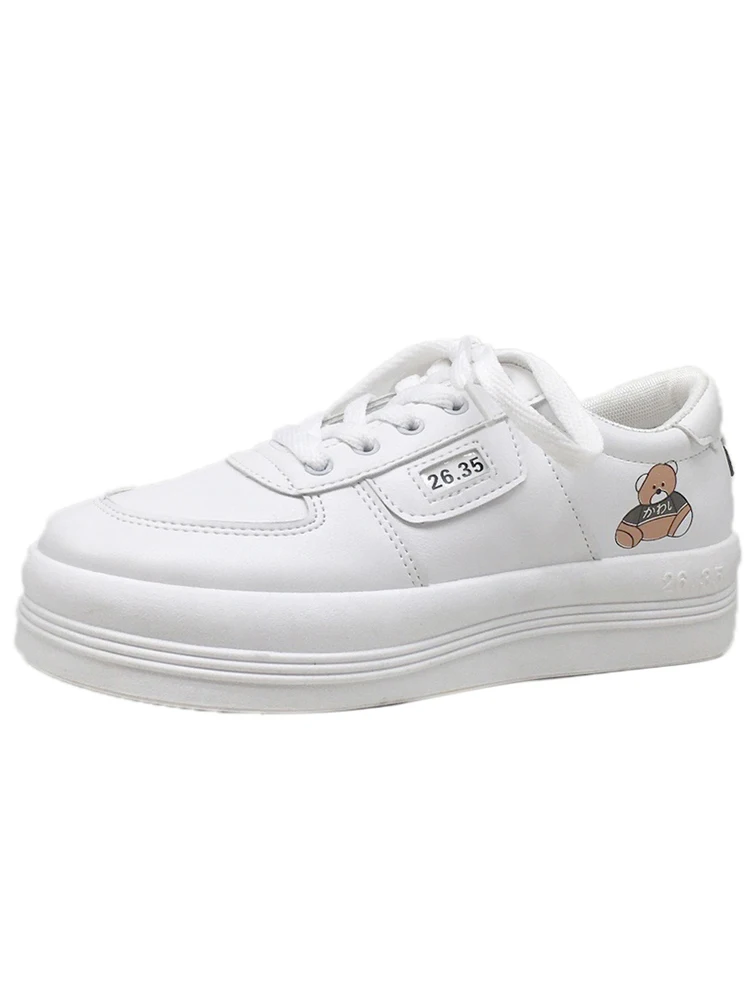 

Small White Shoes All-Match Espadrilles For Women Clogs Platform Wedge Basket 2021 Casual Female Sneakers Round Toe Comfortable