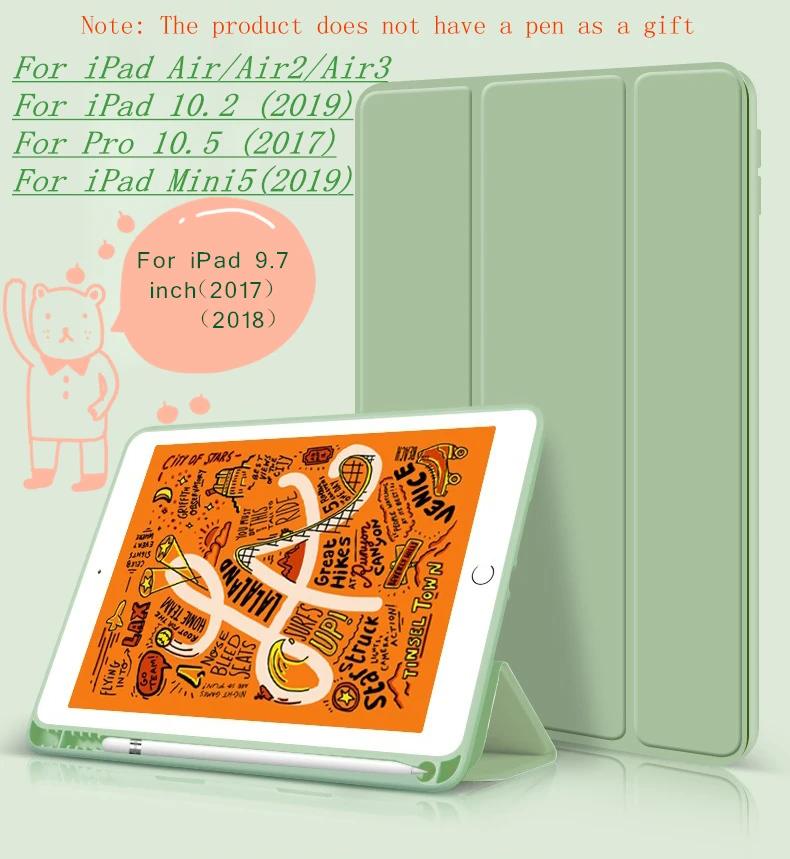 

Популярный чехол для iPad Air/2/Air3 для iPad 10,2 (2019) 10,5 (2017) для iPad 9,7 дюйма 2018 Новый чехол тройного сложения для планшетного ПК