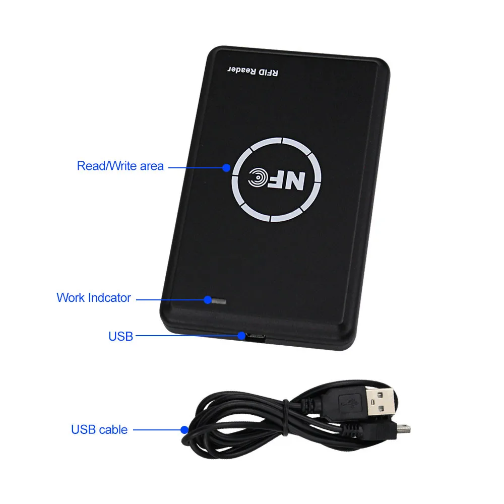 RFID-дупликатор 125 кГц 13 56 МГц USB UID ID IC T5577 EM4305 | Безопасность и защита