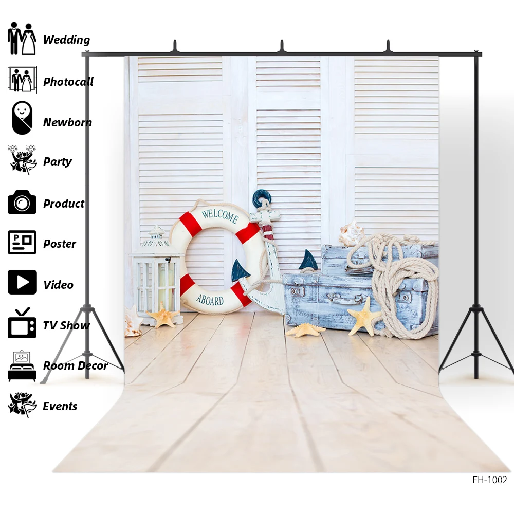 Фоны для фотосъемки новорожденных с изображением деревянного пола