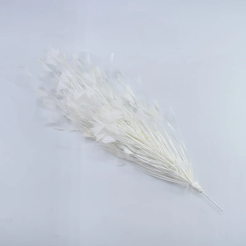 White 1 букет, красивое гусиное перо, перья, цветы, свадебные корсажи, перья фазана, для рукоделия, головной убор, сделай сам, аксессуары для украшения дома - Цвет: White